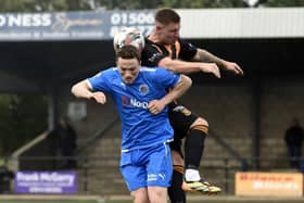 Bo’ness Athletic were beaten 4-1 by West of Scotland Premier Division side Auchinleck Talbot in the second round of the South Challenge Cup last Saturday afternoon (Photo: Alan Murray)