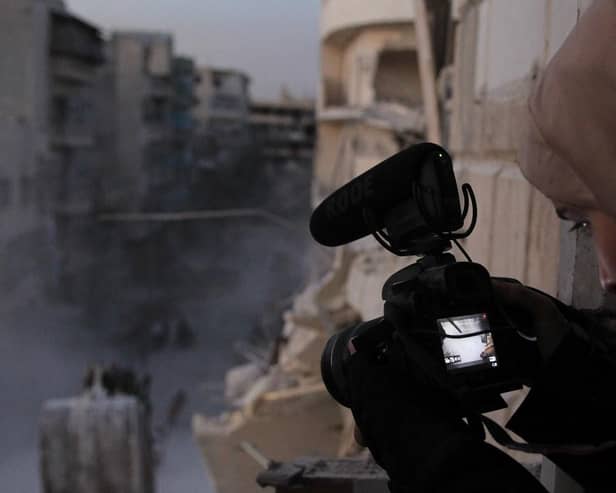 One of Clare's choices is Oscar nominated documentary For Sama (dir. Waad al-Kateab, 2019) by a young woman taking us through her experience of war and revolution in Syria.