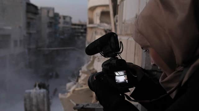 One of Clare's choices is Oscar nominated documentary For Sama (dir. Waad al-Kateab, 2019) by a young woman taking us through her experience of war and revolution in Syria.