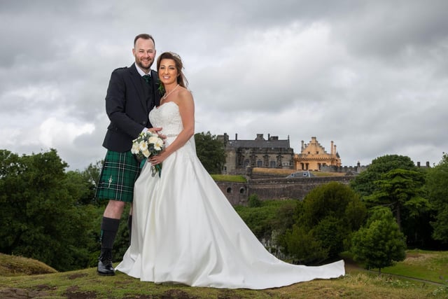 When Tracy Hampton and James McLean married last month it was the fourth time they had been planning a wedding. Although their previous attempts had fallen through when the Falkirk couple said “I do” in an intimate wedding at the Stirling Highland Hotel on July 2 they agreed it was a perfect day. Pic: Weir Photography