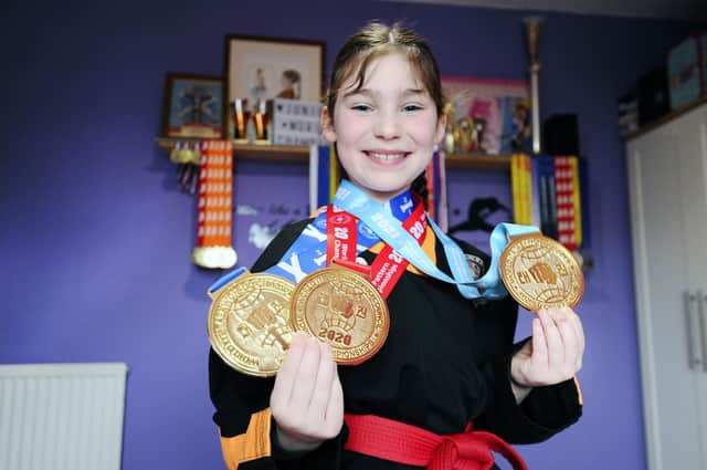 Olivia McCuish became a taekwondo world champion for the third time recently.
