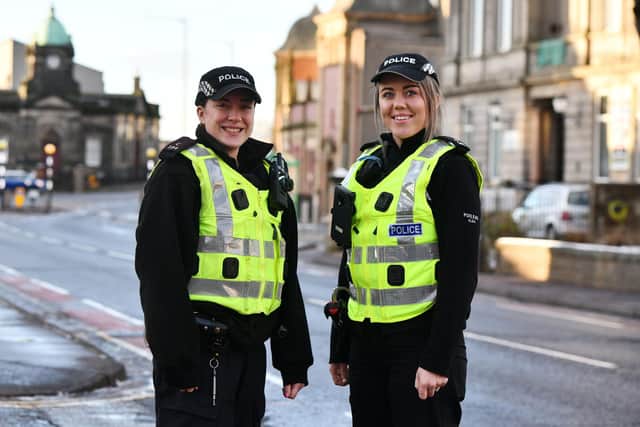 One half of Grangemouth Communiity Police team, police officers Marnie Pacitti and Rhianna Christie