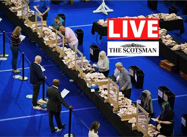 Live updates on Scotland's election count.