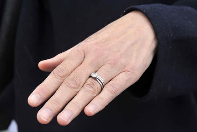 Back where they belong - Pamela Norval's wedding and engagement rings are back on her finger thanks to the team at Kinneil Kerse Recycling Centre