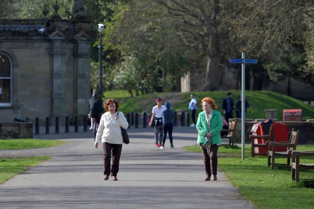 Callendar Park remains open for people to exercise