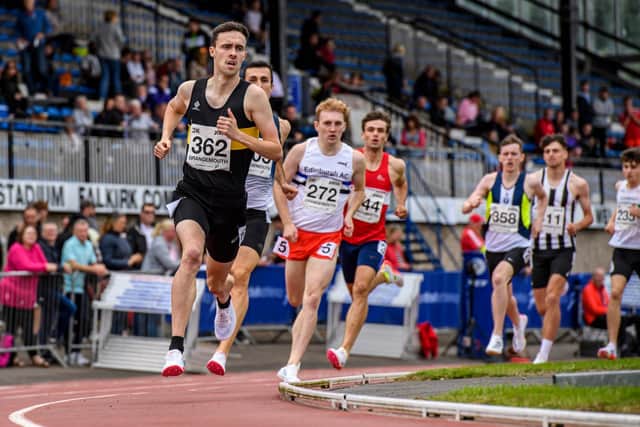Kane Elliot in action last year at the 4J Studios U17 Championships (Pictures by Bobby Gavin/Scottish Athletics)