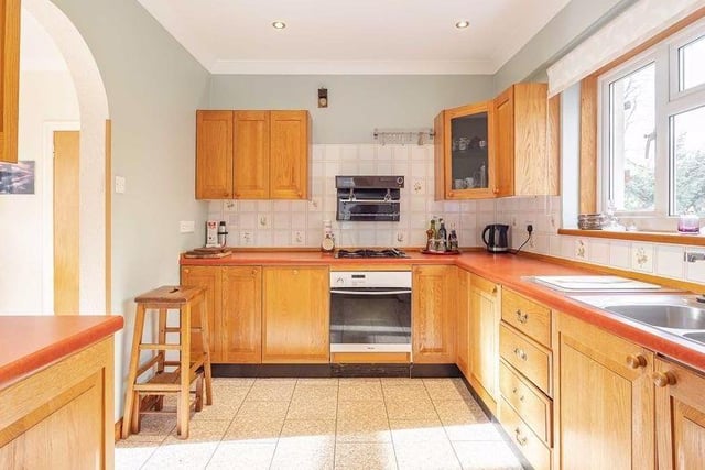 The dining room and kitchen forms the hub of home, with he extension also providing for a large utility room and shower wet room.