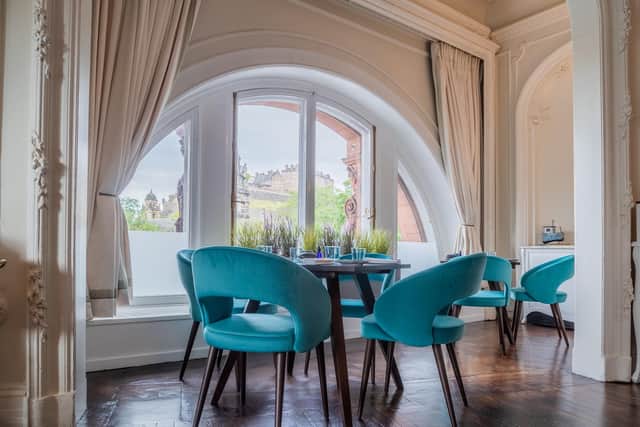 Fine dining: The luxury interior at Banks' Pompadour in the Caledonian Hotel