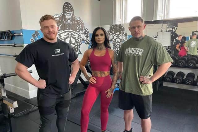 From left: Gareth Buchan, Muscle Hut freelance online coach; Nadine Penman, gym supervisor; and Jamie George, owner. Contributed.