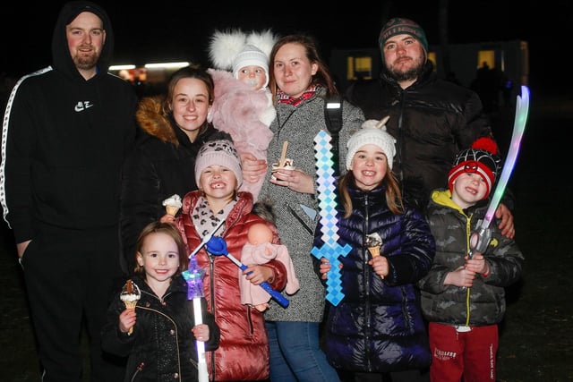 The Fraser and Cotter families from Grangemouth were among the crowd on Saturday.