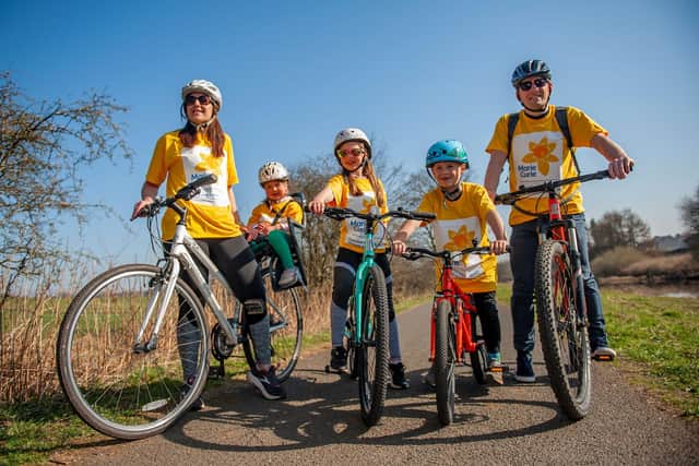 Falkirk families are being urged to take part in the Mari Curie Summer Cycle