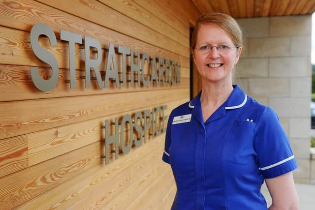 Strathcarron Hospice daycare manager Mandy Malcomson. Picture: Michael Gillen.