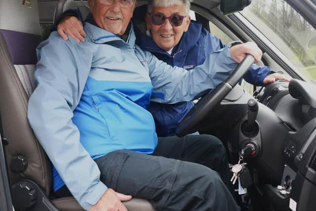 Shona and Michael Hamilton ready for the off. Pic: Andrew Watson