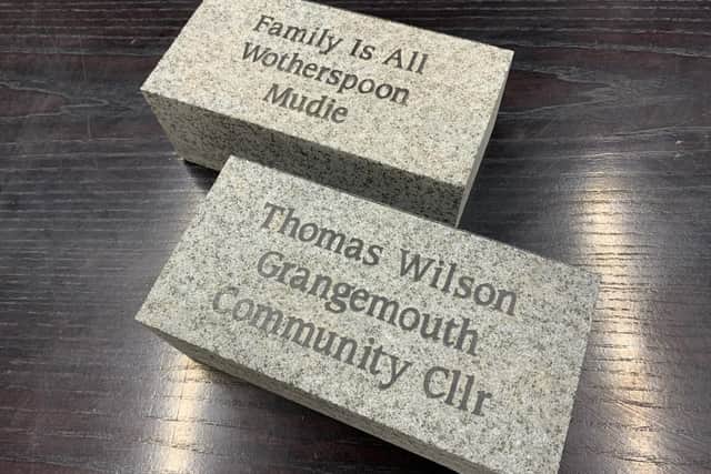 Here are some examples of the messages on the stones which will be placed on the new Portonian Path in Zetland Park