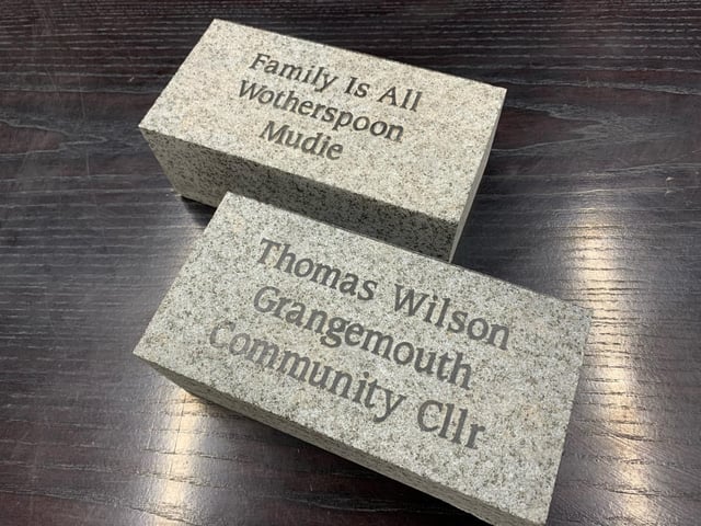 Here are some examples of the messages on the stones which will be placed on the new Portonian Path in Zetland Park