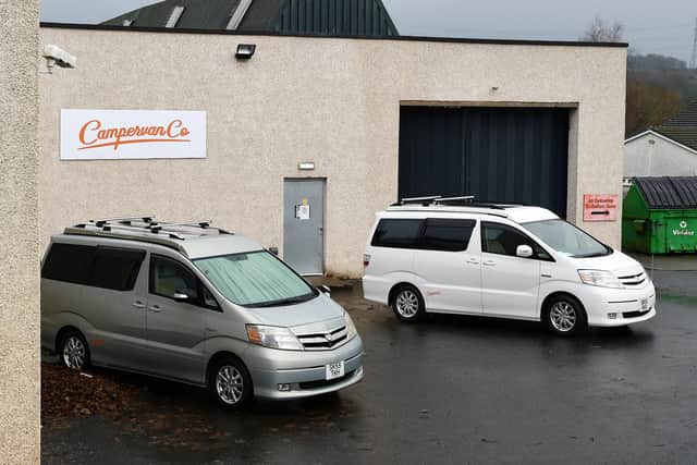 CampervanCo's premises in Winchester Avenue, Denny appeared to be anything but open for business at the end of 2024 (Picture: Michael Gillen, National World)