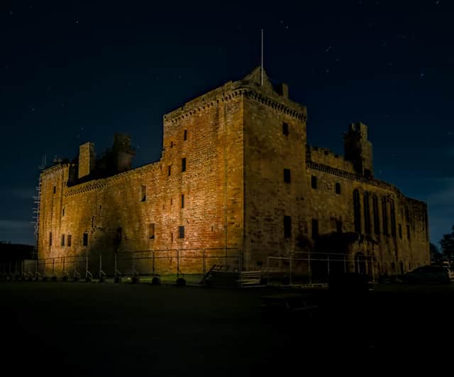 Linlithgow Palace at night. Photo taken by David Knowles.