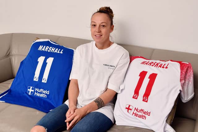 Spartans FC captain Alana Marshall has a fight on her hands off the pitch as she comes to terms with life with multiple sclerosis