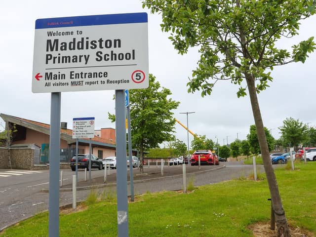 A report into the causes of the damage to Maddiston Primary School has been published. Pic: Scott Louden