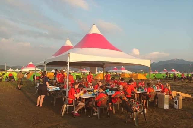 Scouts at the World Jamboree in South Korea. Pic: Contributed