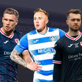 Tom Lang, Calvin Miller and Brad Spencer have joined Falkirk (Images from SNS Group/Michael Gillen)