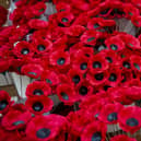 The remembrance event takes place in Grangemouth Town Hall this year. Pic: Lisa Ferguson