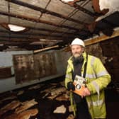 Geoff Bailey in the council's cold war nuclear bunker
