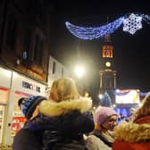Falkirk town centre will not host its traditional Christmas lights switch-on in 2020 due to coronavirus safety guidance. Picture: Michael Gillen.