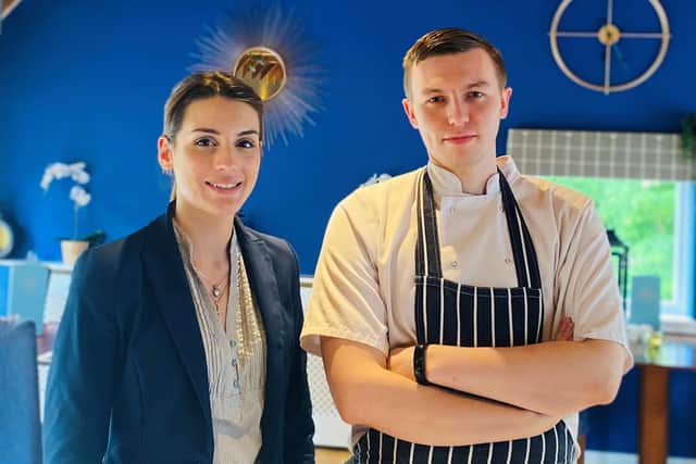 New staff members at the Old Church House Hotel Amandine Latrielle and Greig Livingstone