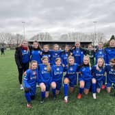 Bo'ness United Community Football Club Under 15s girls are league champions