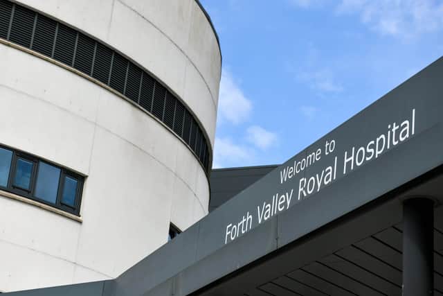An 88-year-old man died at Forth Valley Royal Hospital in Larbert following a crash near Kippen, Stirlingshire on Friday. Picture: Michael Gillen.