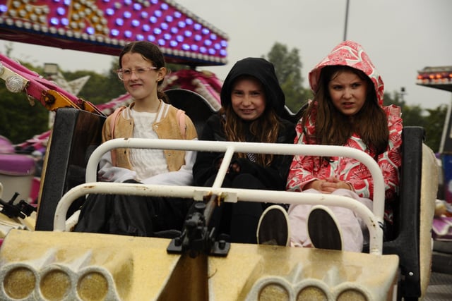 The fun fair proved a big attraction ... despite the rain.