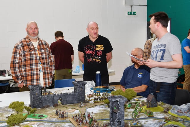 The annual show took over several halls in the local high school.