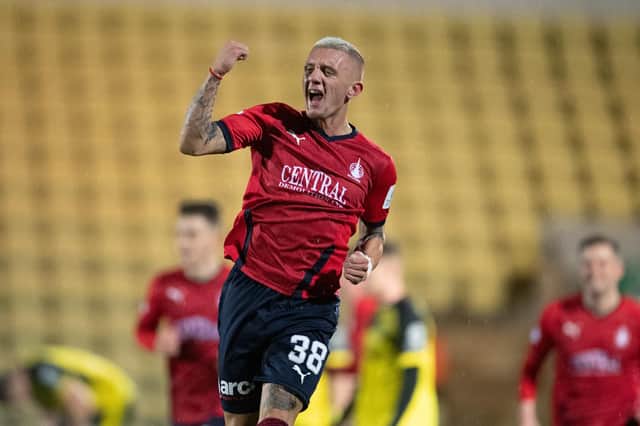 Calumn Morrison has been among the goals for Falkirk recently (Pic by Ian Sneddon)