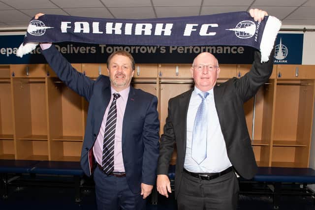 Falkirk's new management team (Picture: Ian Sneddon)