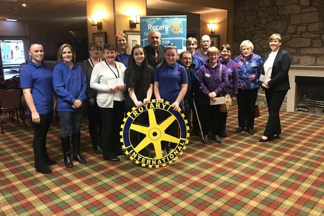 Representatives of the charities and  organisations who received cheques from the proceeds of last year's Grangemouth Rotary Club Santa float - there will be more groups benefiting from the 2020 endeavour