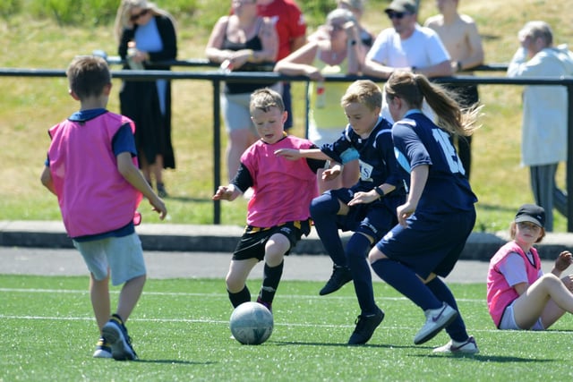 Pupils from all of the Bo'ness primary schools took part in the football tournament in memory of former Deanburn pupil Jay Young.