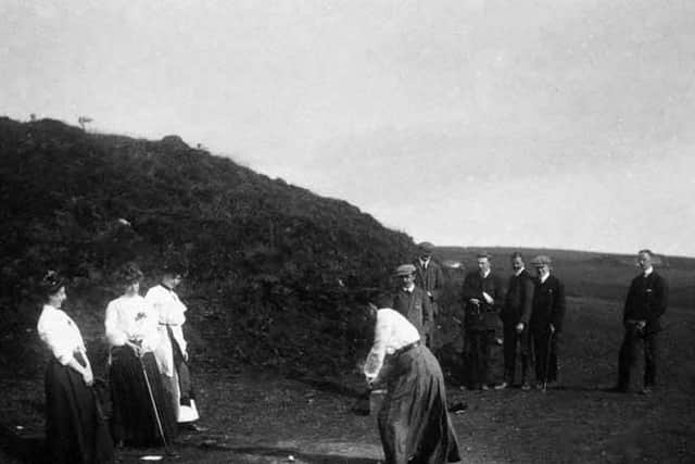 Lady golfers in Falkirk around 1905 but where they were playing is a mystery. Pic: Contributed