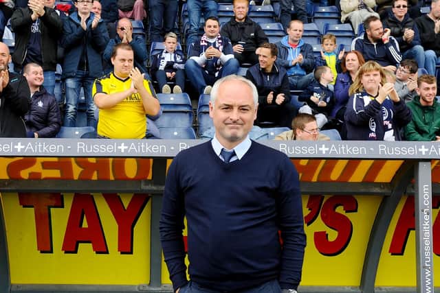 The new man was very well received by Bairns supporters on his first day in the dugout