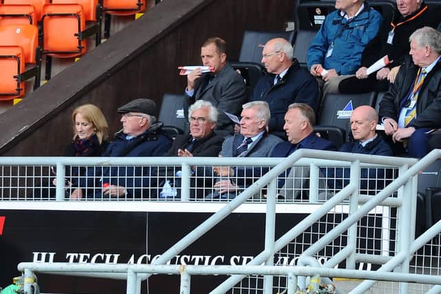 Protest chants were directed at the board during the Dundee United match. Picture: Michael Gillen.