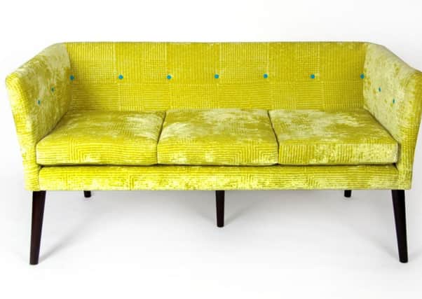Undated Handout Photo of The Rosaline 3 Seater Sofa, £1,899, from Darlings of Chelsea. See PA Feature INTERIORS Neon Picture credit should read: PA Photo/Handout. WARNING: This picture must only be used to accompany PA Feature INTERIORS Neon.