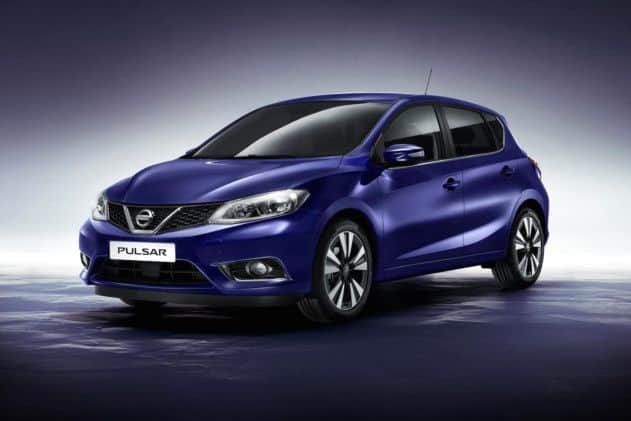 Undated Handout Photo of 2014 Nissan Pulsar. The Pulsar marks Nissan's return to the traditional C-segment hatchback market. See PA Feature MOTORING Motoring News. Picture credit should read: PA Photo/Handout. WARNING: This picture must only be used to accompany PA Feature MOTORING Motoring News.