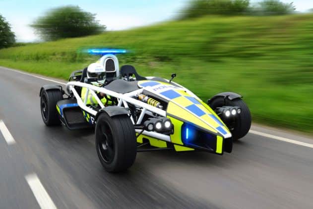 Undated Handout Photo of a 2014 Ariel Atom PL1. Avon and Somerset Police are using this special Ariel Atom PL1 to support its Safer Rider campaign. See PA Feature MOTORING Motoring News. Picture credit should read: PA Photo/Handout. WARNING: This picture must only be used to accompany PA Feature MOTORING Motoring News.