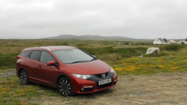 The Civic Tourer proved to be the ideal family vehicle on a trip to Ireland.