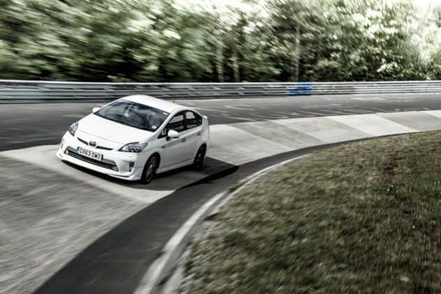 Undated Handout Photo of 2014 Toyota. Toyota's Prius Plug-in has set an unusual record at the famous Nurburgring. See PA Feature MOTORING Motoring News. Picture credit should read: PA Photo/Handout. WARNING: This picture must only be used to accompany PA Feature MOTORING Motoring News.
