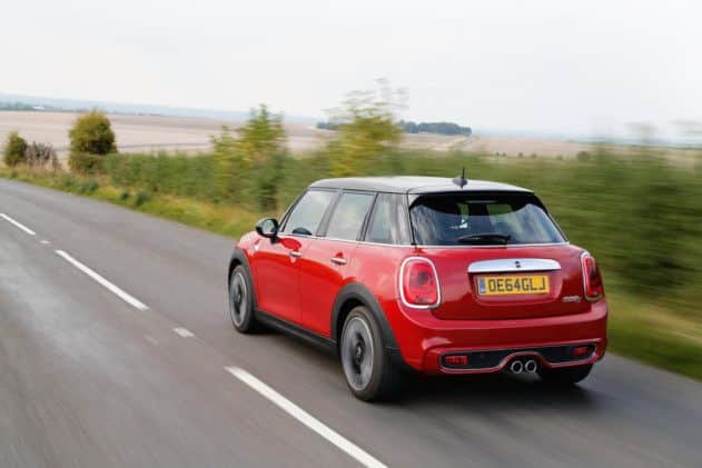 Undated Handout Photo of 2014 Mini Cooper S 5-door Hatch. The additional pair of doors boosts the Mini's practicality. See PA Feature MOTORING Road Test. Picture credit should read: PA Photo/Handout. WARNING: This picture must only be used to accompany PA Feature MOTORING Road Test.