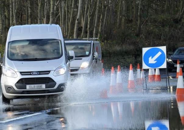 Drivers should avoid splashing pedestrians