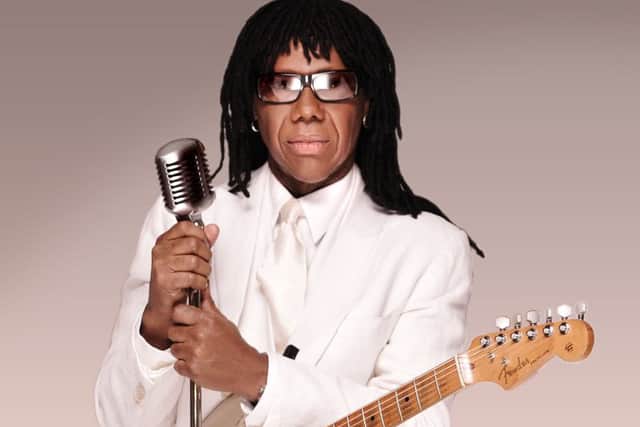 Disco and funk legend Nile Rodgers brings Chic to Linlithgow on Sunday