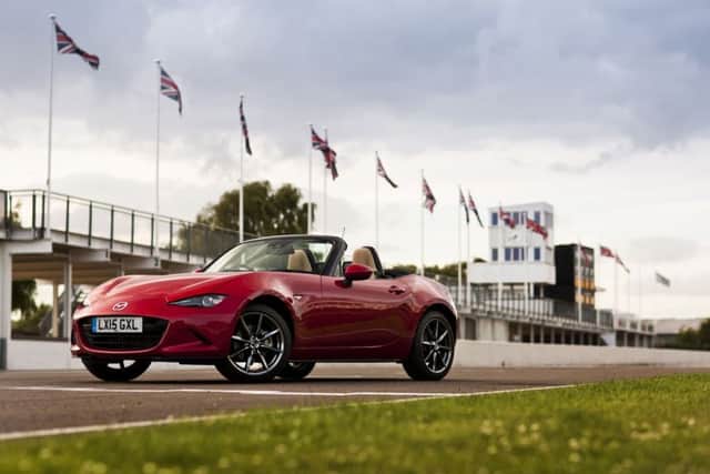 The front exterior of the 2015 Mazda MX-5. See PA Feature MOTORING Road Test. Picture credit should read: PA Photo/Handout. WARNING: This picture must only be used to accompany PA Feature MOTORING Road Test.