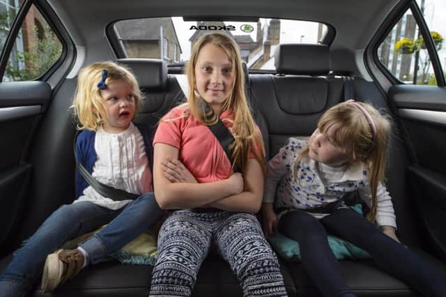Children in a Skoda car. See PA Feature MOTORING News. Picture credit should read: PA Photo/Handout. WARNING: This picture must only be used to accompany PA Feature MOTORING News.